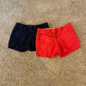 PACKAGE! J. Crew Chino 4” stretch shorts